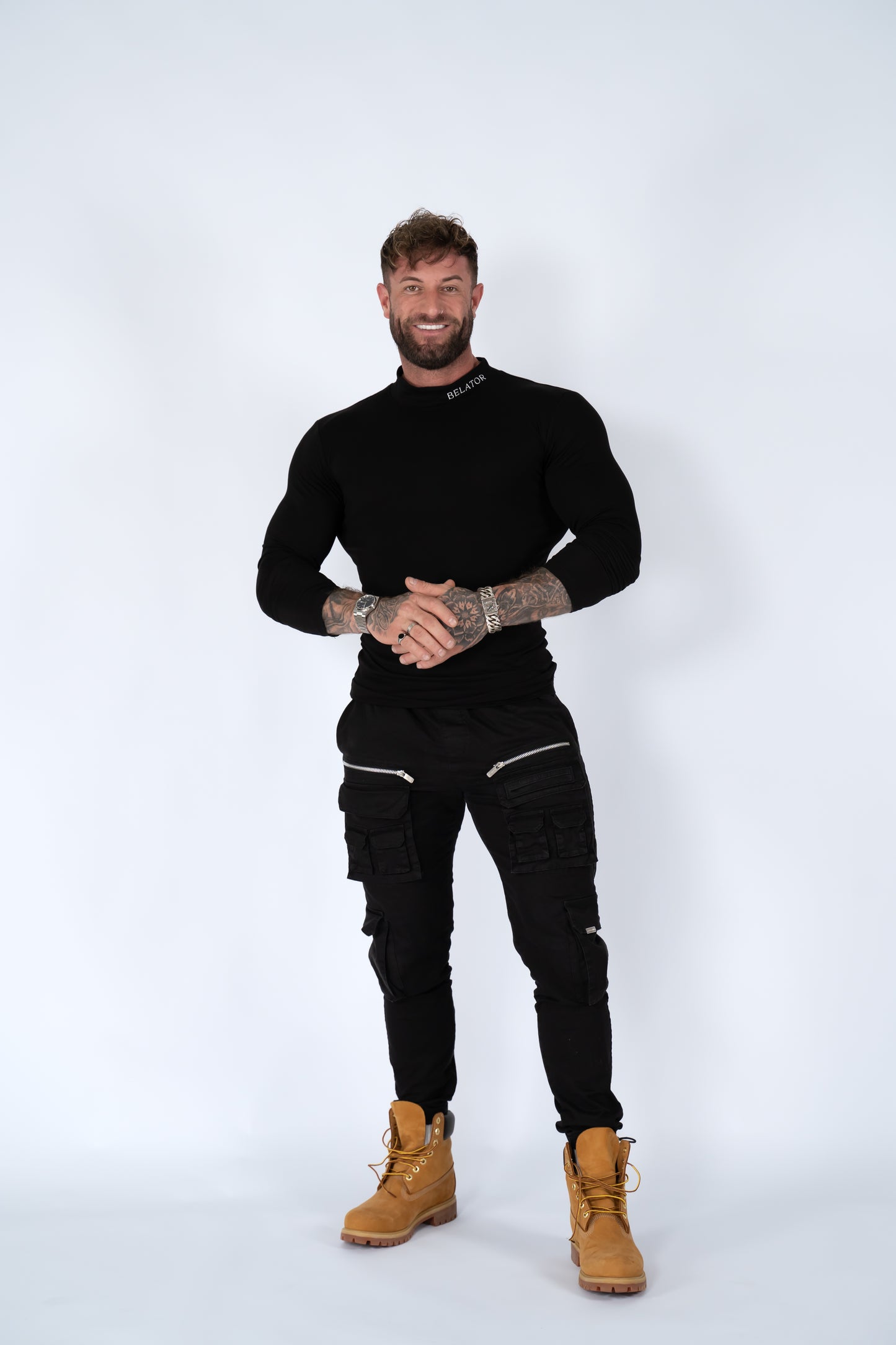 Belator T-shirt turtle neck Black