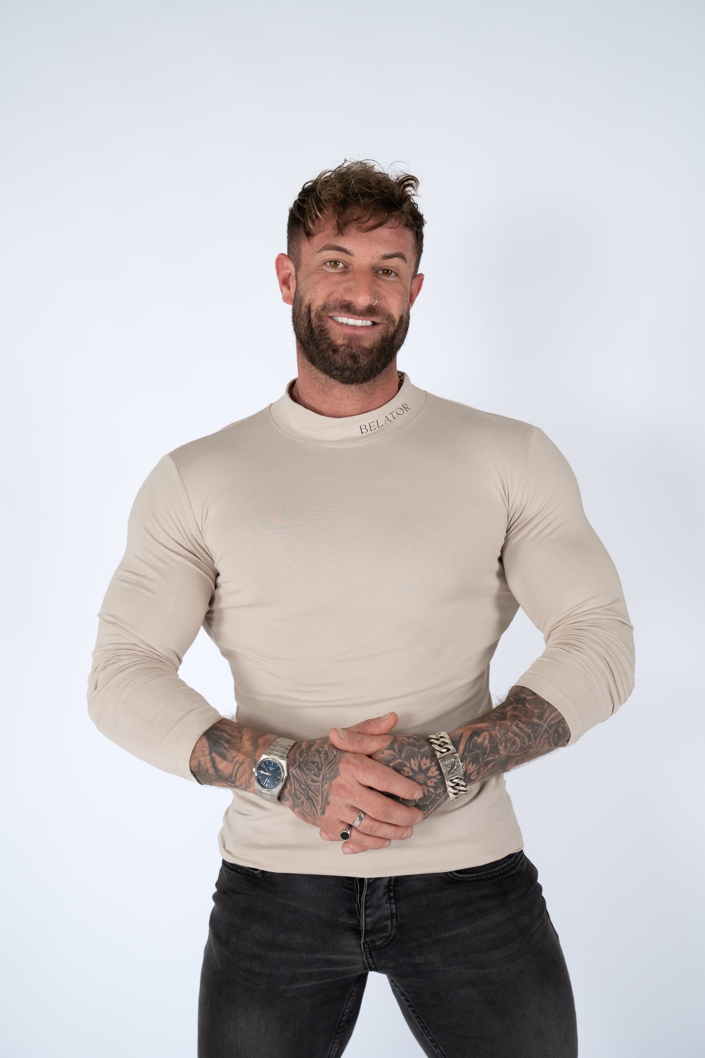 Belator T-shirt turtle neck Black