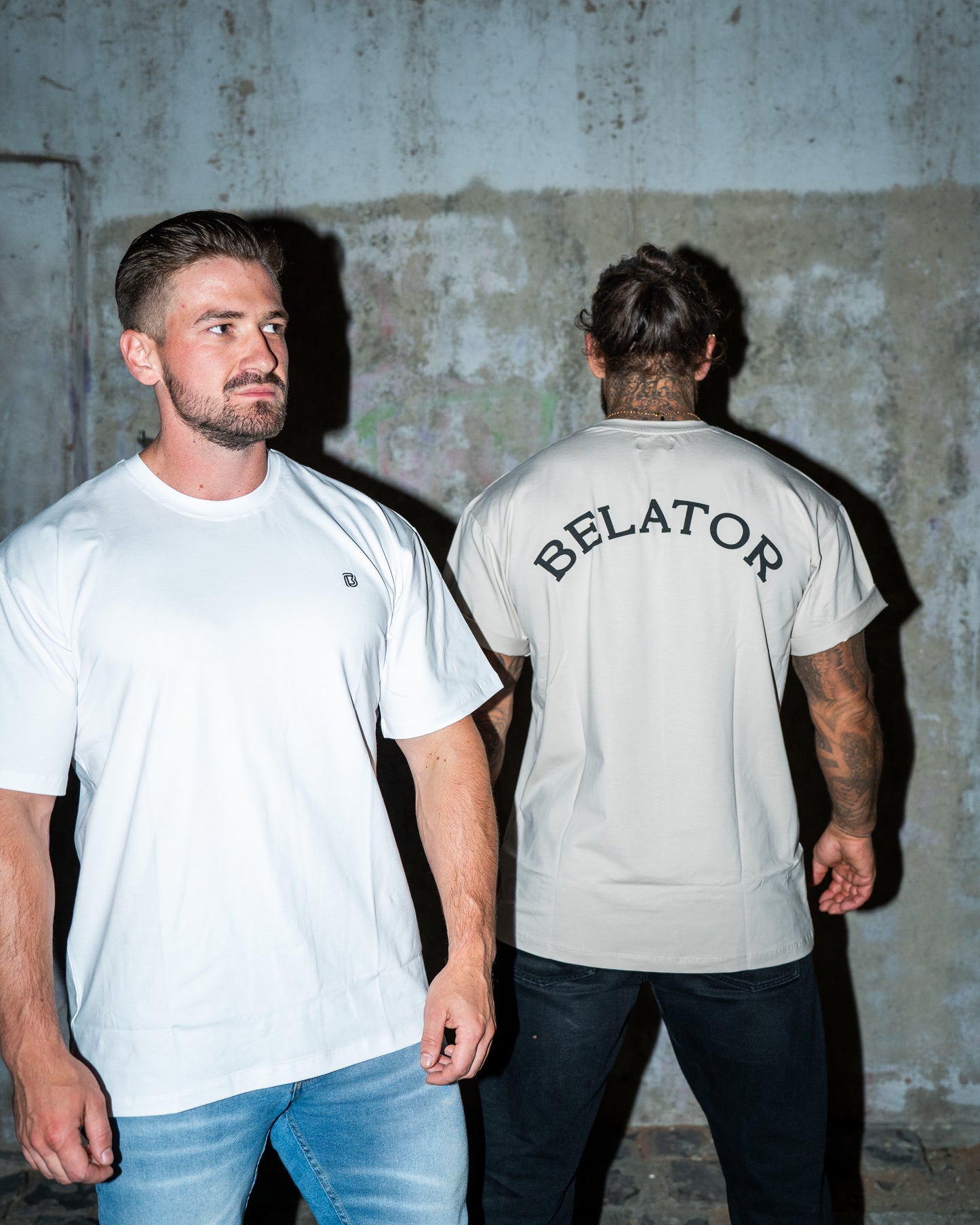 Belator white Oversized T-shirt
