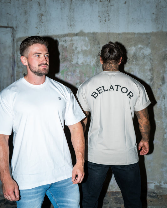 Belator white Oversized T-shirt