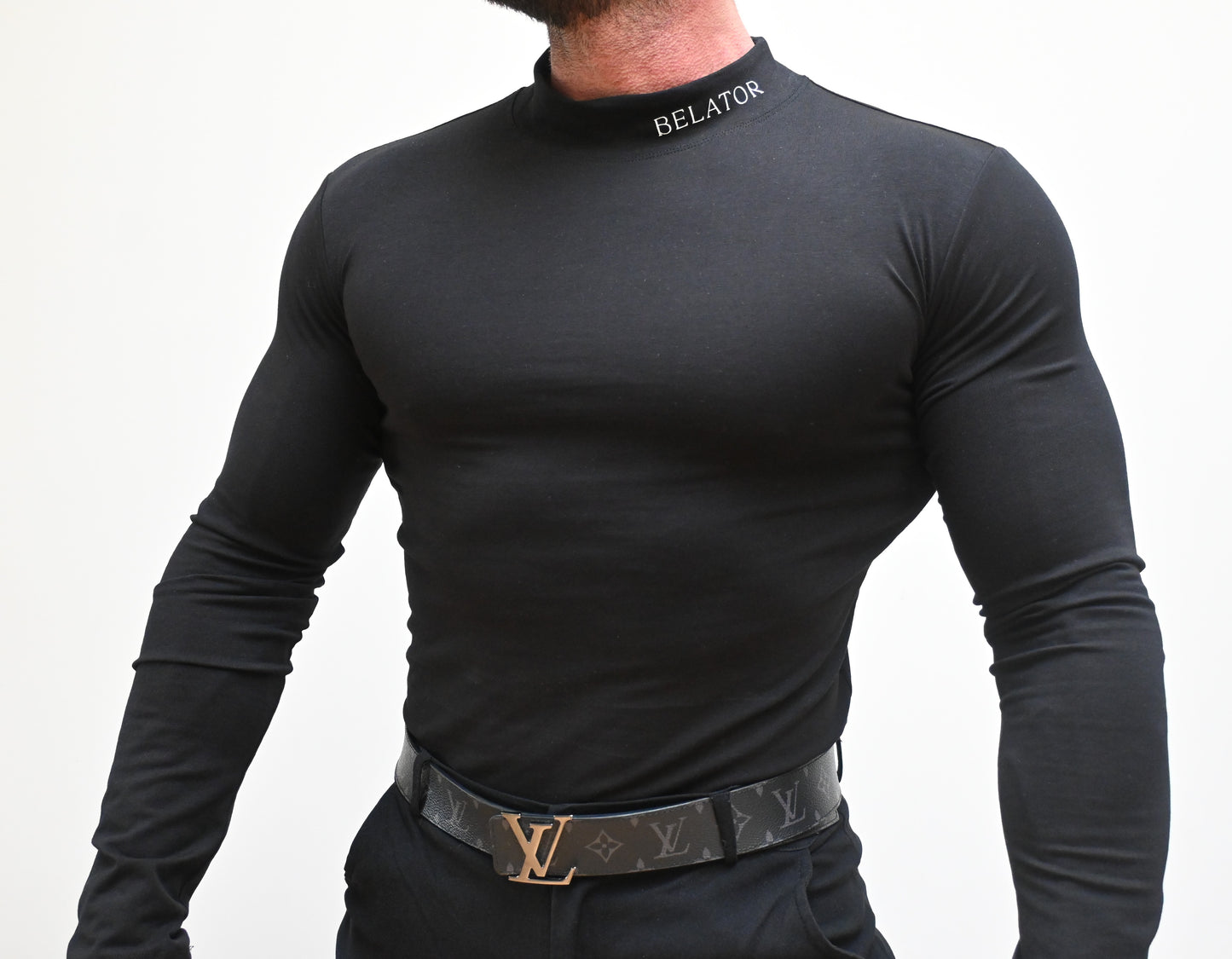 Belator T-shirt turtle neck Black