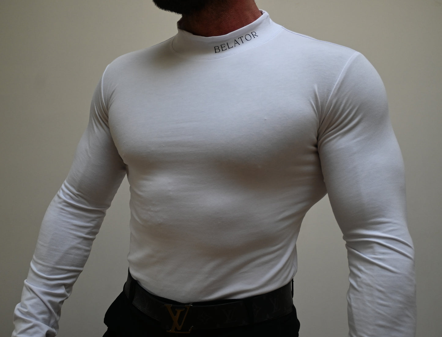 Belator T-shirt turtle neck White