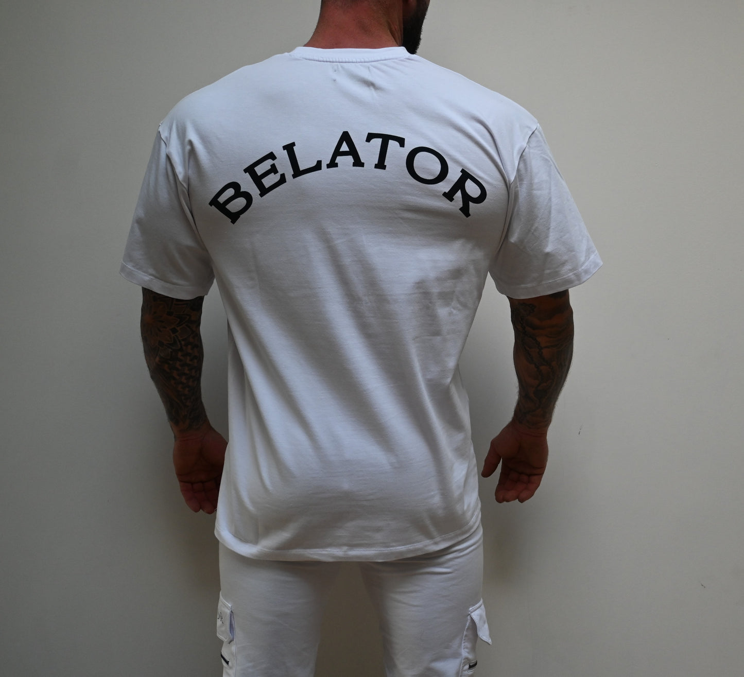 Belator white Oversized T-shirt