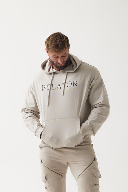 Sweat à capuche blanc Belator